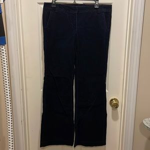 J Crew City Fit navy corduroy bootcut pants
